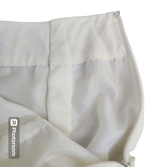 Dress Barn Linen Blend Skirt A-line sz 14 - Picture 3 of 5